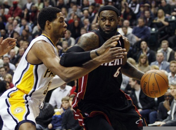 Lebron guarded by Granger